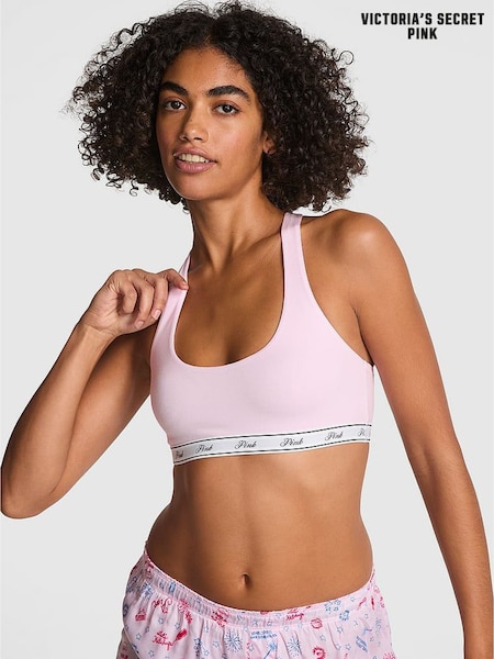 Victoria's Secret PINK Pink Tulip Racerback Scoop Low Impact Bralette (F22598) | £19