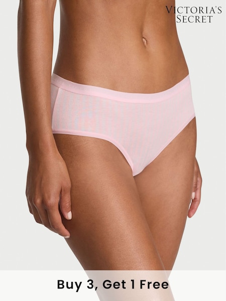 Victoria's Secret Pretty Blossom Lock Up Pink Stripe Hipster Knickers (F22604) | £9