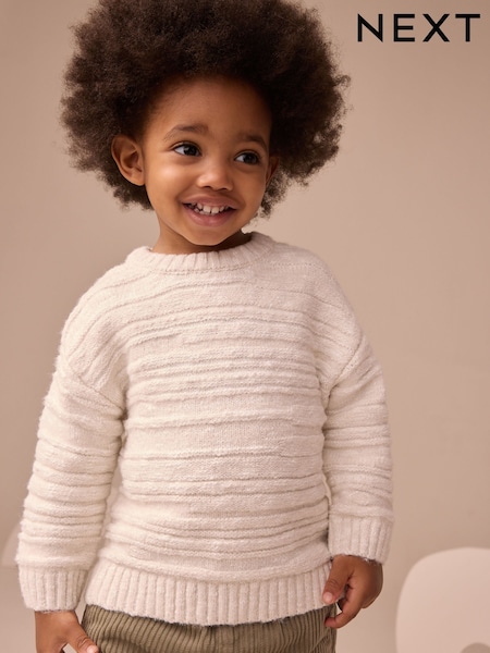 Ecru White Knitted Jumper (3mths-7yrs) (F22628) | £14 - £16