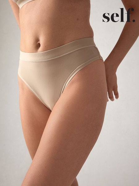 self. Fair Taupe Nude Midi Knickers (F22664) | £10