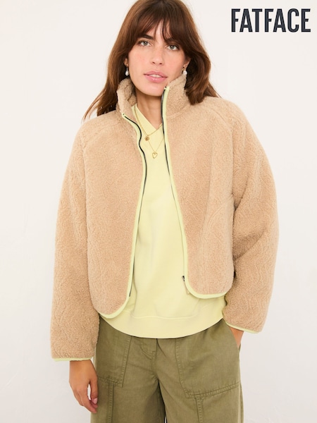FatFace Nova Natural Wave Fleece Jacket (F22799) | £59
