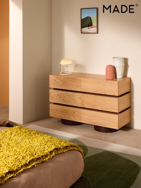 MADE.COM Oak Bern Wide Chest of Drawers (F22895) | £699