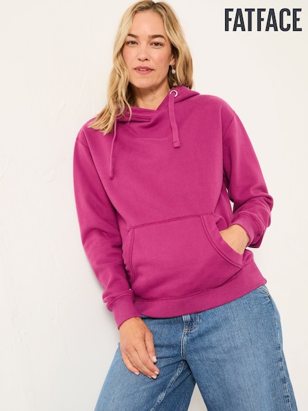 FatFace Izzy Plum Purple Overhead Hoodie (F22983) | £46