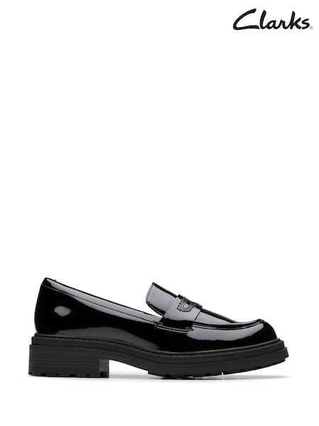 Clarks Black Patent Standard Fit (F) Orinoco3 Edge Shoes (F23055) | £75