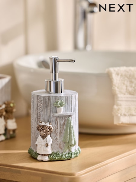 Grey Hamish the Highland Cow Spa Soap Dispenser (F23135) | £14