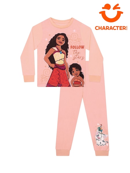 Character Pink Disney Moana 2 Long Sleeve Pyjamas (F23186) | £18