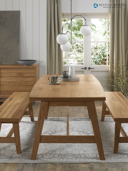 Bentley Designs Oak Camden Rustic Oak 6-8 Extenable Dining Table (F23236) | £1,400