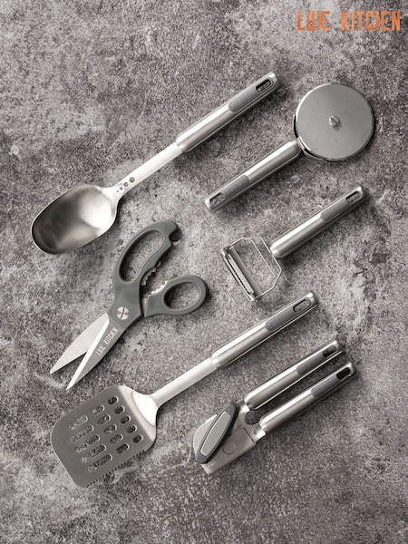 Luxe Silver Kitchen Utensil Starter Set (F23306) | £59