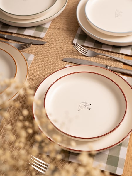 Woodbury Lane Natural Set of 4 Animal Side Plates (F23309) | £27