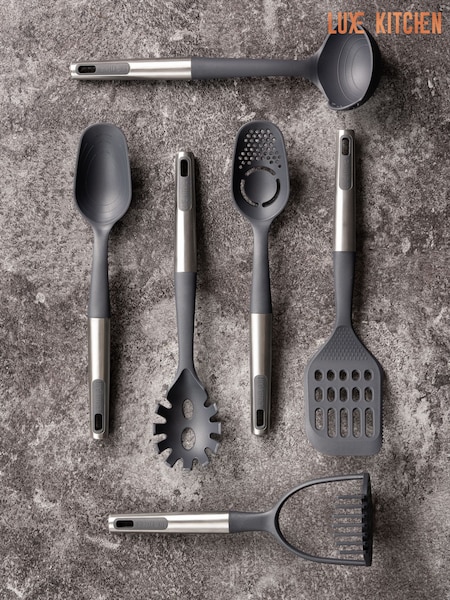 Luxe Black Nylon Utensil Set (F23315) | £53