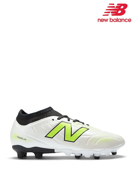 New Balance Silver Kids Tekala Firm Ground Football Boots (F23349) | £60