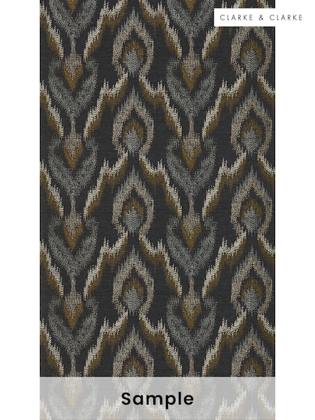 Clarke & Clarke Noir Lusso Velluto Wallpaper Sample (F23405) | £1