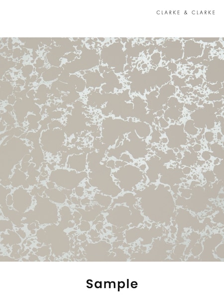 Clarke & Clarke Blush Gilver Botanica Pietra Wallpaper Sample (F23415) | £1