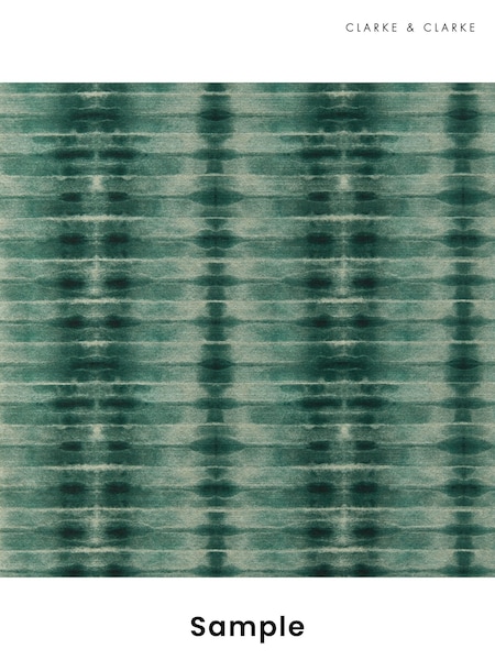 Clarke & Clarke Teal Lusso Etera Wallpaper Sample (F23453) | £1