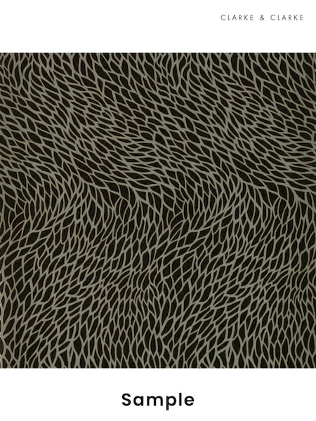 Clarke & Clarke Noir Lusso Corallino Wallpaper Sample (F23455) | £1