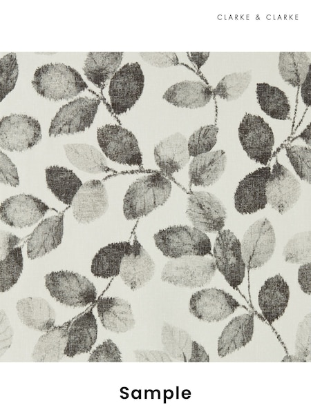 Clarke & Clarke Charcoal Marianne Northia Wallpaper Sample (F23480) | £1