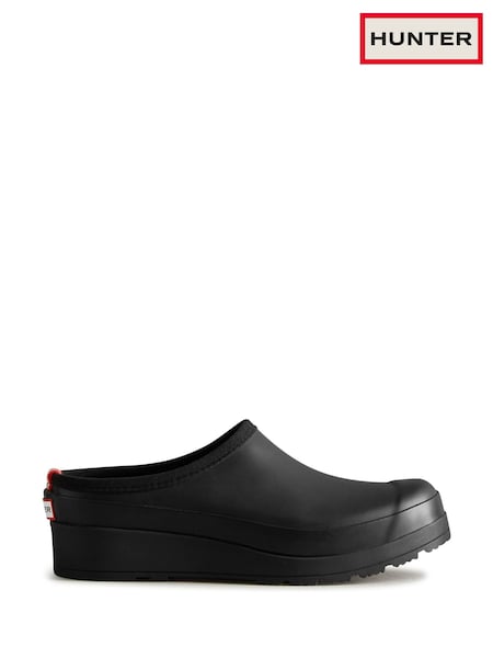 Hunter Play Black Clog Shoes (F23618) | £65