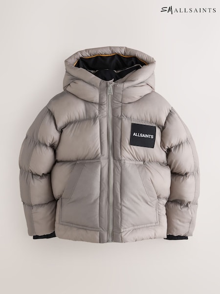 smALLSAINTS Light Grey Washed Padded Coat (F23674) | £65 - £69