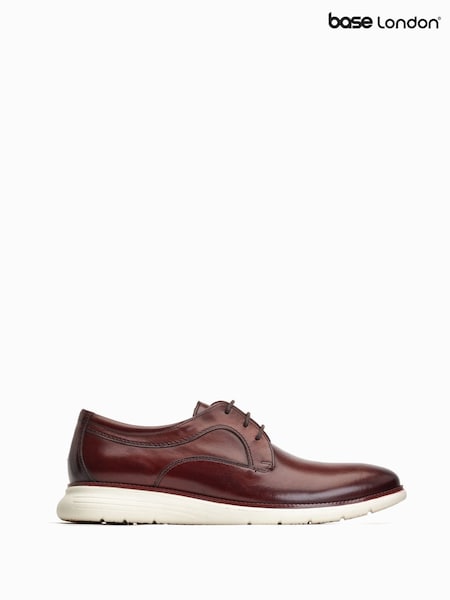 Base London Wing Lace Up Derby Brown Shoes (F23763) | £70