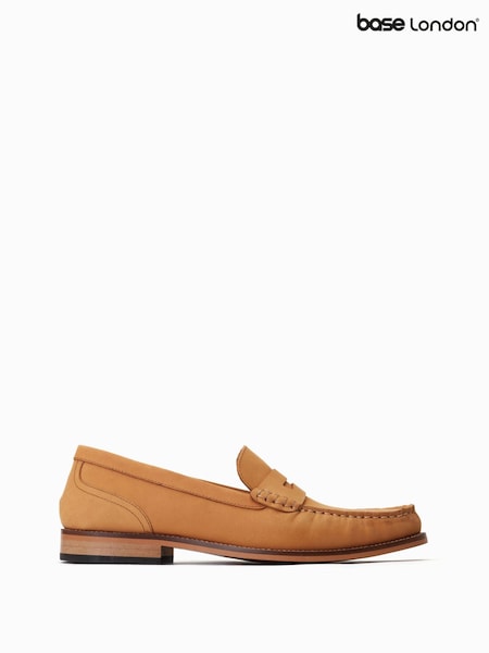 Base London Garfield Slip On Cream Loafers (F23764) | £70