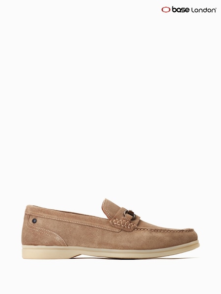 Base London Natural Snapper Slip On Loafers (F23784) | £65