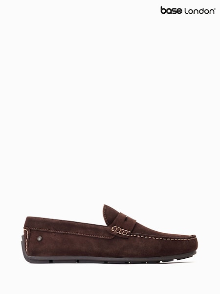 Base London Collins Slip On Brown Loafers (F23787) | £60