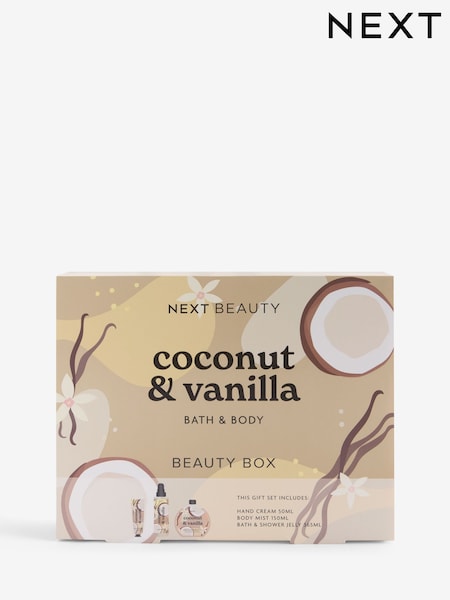 Coconut & Vanilla Bath & Body Beauty Box (F24030) | £15