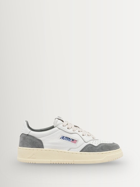 AUTRY Grey Womens Medalist Low Trainers (F24459) | £185