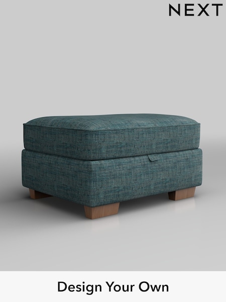 Boucle Weave Easy Clean/Dark Teal Green Hayden Buttoned Back (F24543) | £450