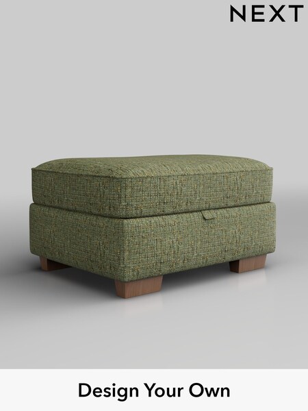 Chunky Boucle Easy Clean/Mid Green Hayden Buttoned Back (F24547) | £499