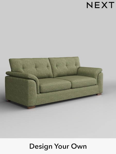Chunky Boucle Easy Clean/Mid Green Hayden Buttoned Back (F24547) | £1,325