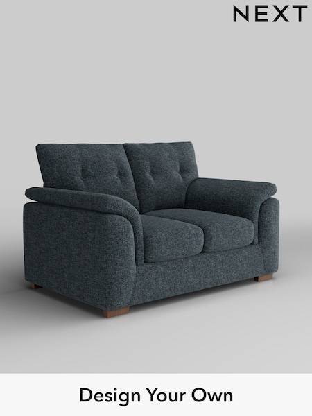 Chunky Chenille/Dark Navy Blue Hayden Buttoned Back (F24550) | £1,025