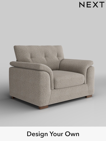 Chunky Boucle Easy Clean/Dove Hayden Buttoned Back (F24553) | £850