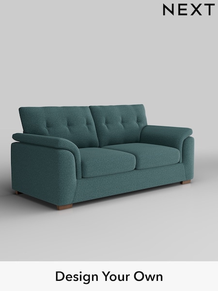 Chunky Chenille/Mid Teal Green Hayden Buttoned Back (F24566) | £1,225