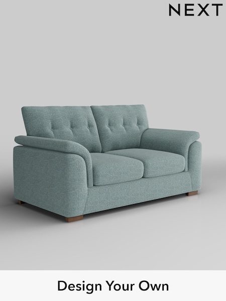 Chunky Chenille/Light Teal Green Hayden Buttoned Back (F24571) | £1,125