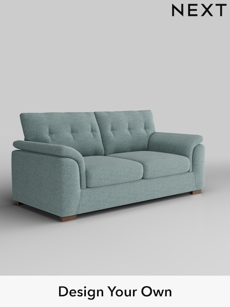 Chunky Chenille/Light Teal Green Hayden Buttoned Back (F24571) | £1,225