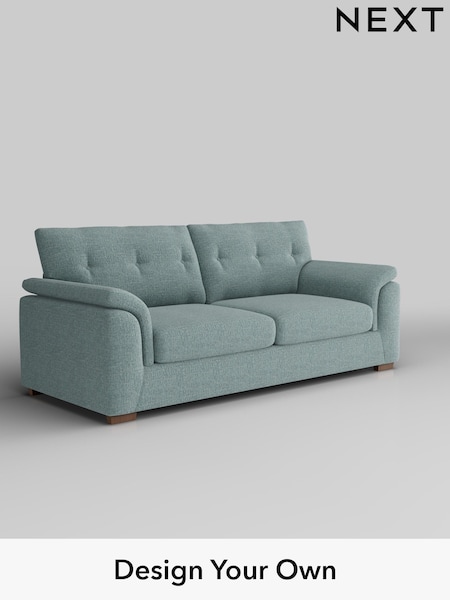 Chunky Chenille/Light Teal Green Hayden Buttoned Back (F24571) | £1,325