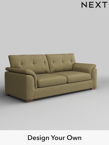 Chunky Weave/Dark Moss Green Hayden Buttoned Back (F24574) | £1,325
