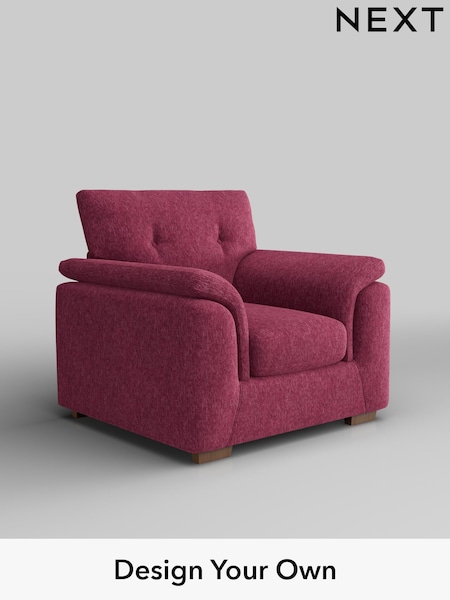 Cotswold Chenille/Dark Raspberry Pink Hayden Buttoned Back (F24583) | £750