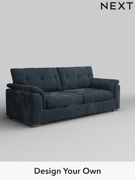 Distressed Velour/Midnight Blue Hayden Buttoned Back (F24602) | £1,325