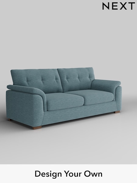 Fine Chenille Easy Clean/Mid Blue Hayden Buttoned Back (F24618) | £1,325