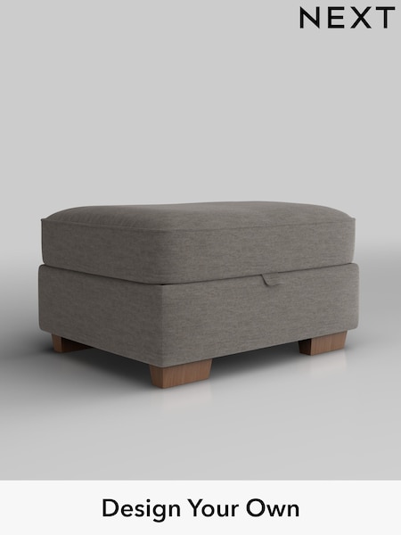 Fine Chenille Easy Clean/Dark Smoke Grey Hayden Buttoned Back (F24624) | £499