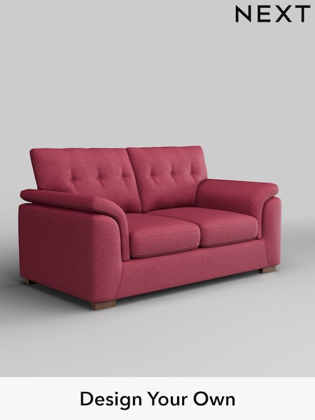 Fine Chenille Easy Clean/Mid Raspberry Pink Hayden Buttoned Back (F24627) | £1,125