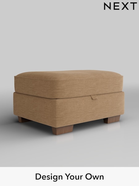 Fine Chenille Easy Clean/Mid Sand Beige Hayden Buttoned Back (F24632) | £499