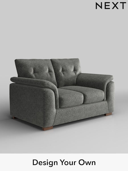 Plush Chenille/Dark Grey Hayden Buttoned Back (F24638) | £1,025