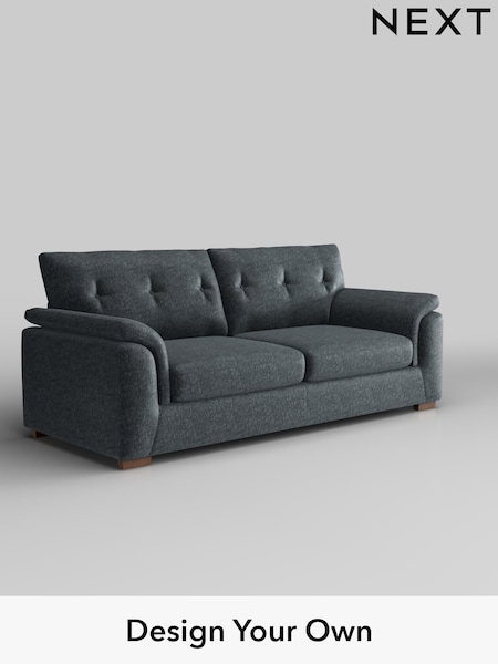 Plush Chenille/Slate Blue Hayden Buttoned Back (F24656) | £1,325