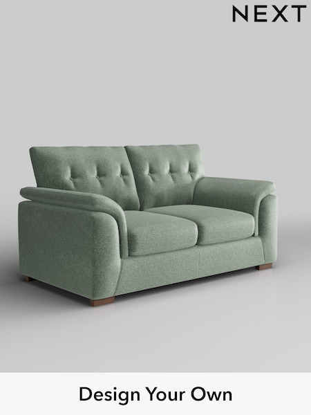 Plush Chenille/Mid Slate Teal Green Hayden Buttoned Back (F24657) | £1,125