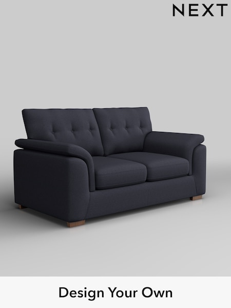 Tweedy Blend Easy Clean/Dark Slate Blue Hayden Buttoned Back (F24671) | £1,025
