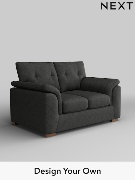 Tweedy Blend Easy Clean/Charcoal Grey Hayden Buttoned Back (F24672) | £925
