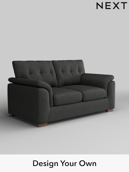 Tweedy Blend Easy Clean/Charcoal Grey Hayden Buttoned Back (F24672) | £1,025